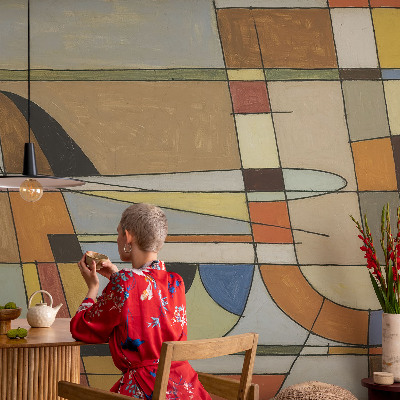 Fototapeta na ścianę z geometrycznym motywem „Geometryczna harmonia”