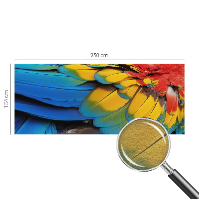 Fototapeta fizelinowa do sypialni Tęczowe pióra