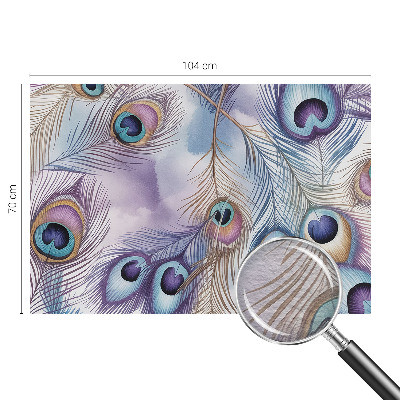 Fototapeta fizelinowa z nadrukiem Pawie pióra