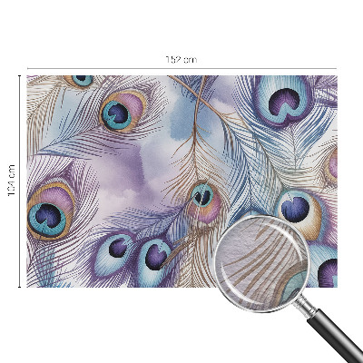 Fototapeta fizelinowa z nadrukiem Pawie pióra