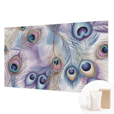 Fototapeta fizelinowa z nadrukiem Pawie pióra