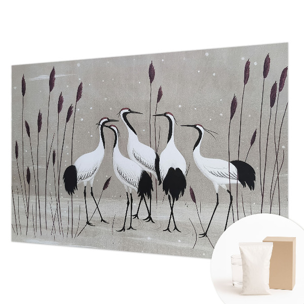 Tapeta fotograficzna Żurawie stado