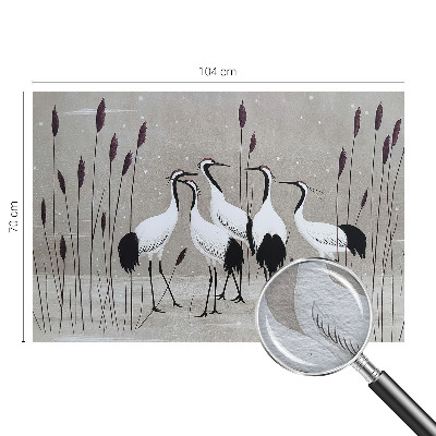 Tapeta fotograficzna Żurawie stado