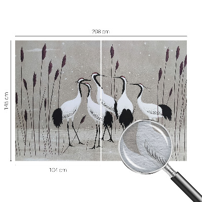 Tapeta fotograficzna Żurawie stado