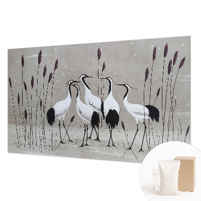 Tapeta fotograficzna Żurawie stado