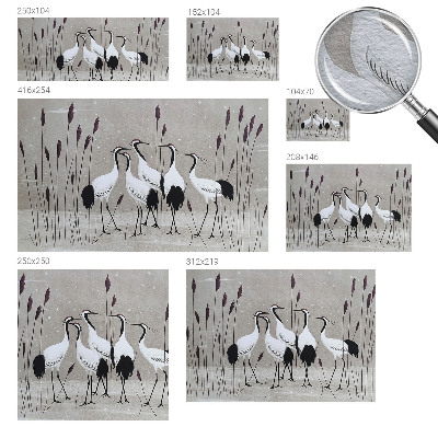 Tapeta fotograficzna Żurawie stado