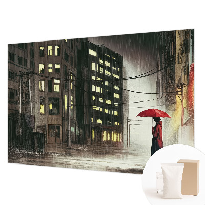 Tapeta fotograficzna fizelinowa Tapeta fotograficzna fizelinowa Deszczowe miasto