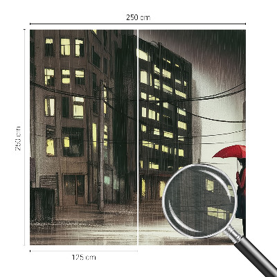 Tapeta fotograficzna fizelinowa Tapeta fotograficzna fizelinowa Deszczowe miasto