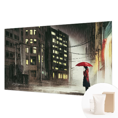 Tapeta fotograficzna fizelinowa Tapeta fotograficzna fizelinowa Deszczowe miasto