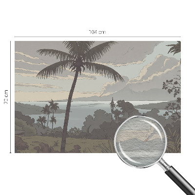 Nowoczesna fototapeta do salonu Nowoczesna fototapeta do salonu Egzotyczny pejzaż