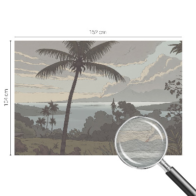 Nowoczesna fototapeta do salonu Nowoczesna fototapeta do salonu Egzotyczny pejzaż