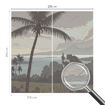 Nowoczesna fototapeta do salonu Nowoczesna fototapeta do salonu Egzotyczny pejzaż