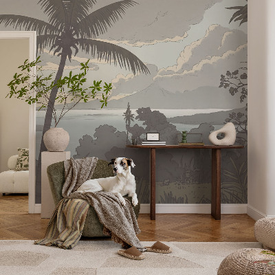 Nowoczesna fototapeta do salonu Nowoczesna fototapeta do salonu Egzotyczny pejzaż