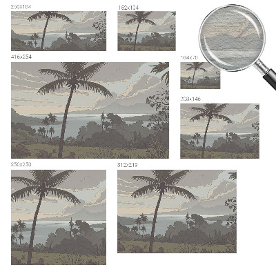 Nowoczesna fototapeta do salonu Nowoczesna fototapeta do salonu Egzotyczny pejzaż