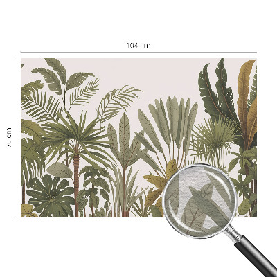 Fototapeta fizelinowa do sypialni Egzotyczne liście