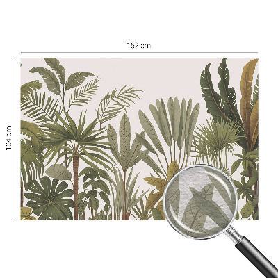 Fototapeta fizelinowa do sypialni Egzotyczne liście