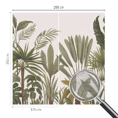 Fototapeta fizelinowa do sypialni Egzotyczne liście
