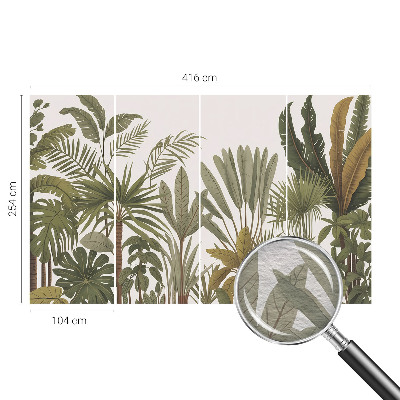 Fototapeta fizelinowa do sypialni Egzotyczne liście