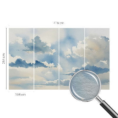Tapeta fotograficzna Niebiańskie obłoki