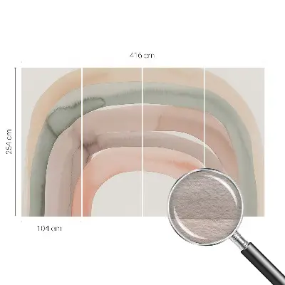 Tapeta fotograficzna fizelinowa z motywem tęczowych łuków