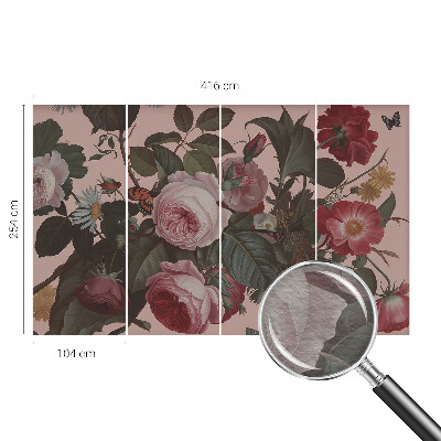 Fototapeta fizelinowa z nadrukiem Fototapeta fizelinowa z nadrukiem Kwiatowa elegancja