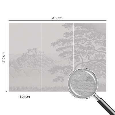 Fototapeta fizelinowa do sypialni Zamkowy pejzaż