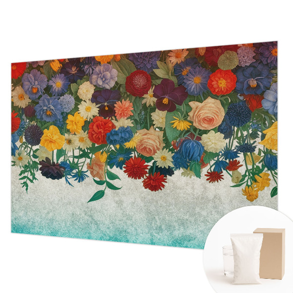 Tapeta fotograficzna Kolorowe kwiaty