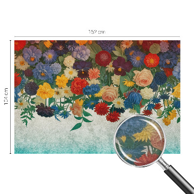 Tapeta fotograficzna z kolorowym motywem kwiatowym