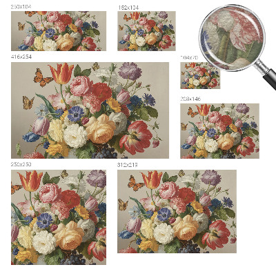 Nowoczesna fototapeta do salonu Kwiaty i motyle