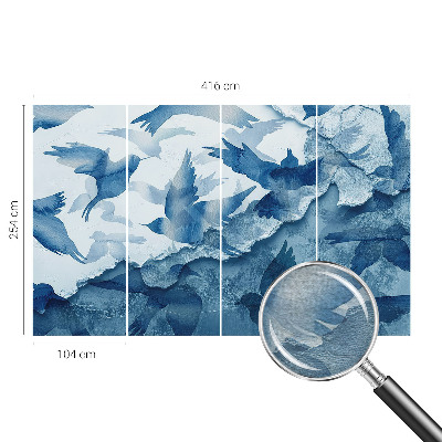 Fototapeta fizelinowa z nadrukiem Dynamiczne ptaki