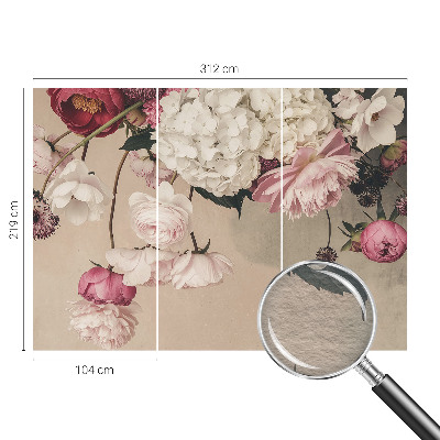 Dekoracyjna fototapeta na ścianę Romantyczne kwiaty