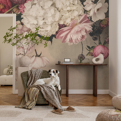 Dekoracyjna fototapeta na ścianę Romantyczne kwiaty