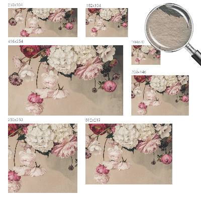 Dekoracyjna fototapeta na ścianę Romantyczne kwiaty