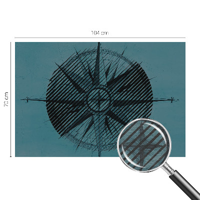 Fototapeta fizelinowa do sypialni Kompas morski