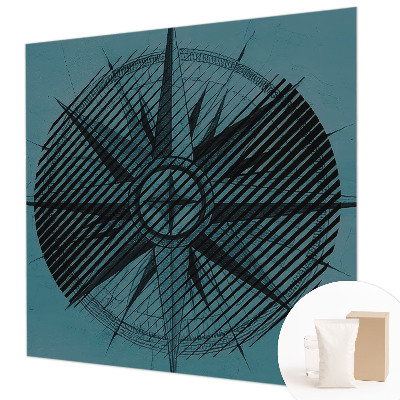 Fototapeta fizelinowa do sypialni Kompas morski