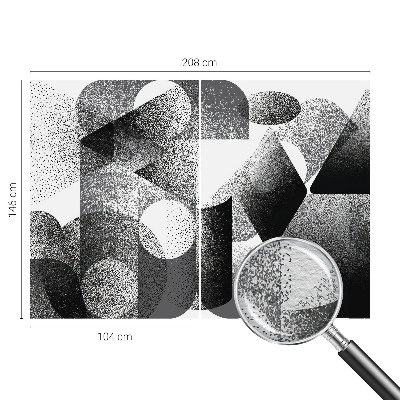 Tapeta fotograficzna z motywem geometrycznych kształtów