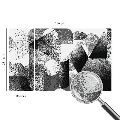 Tapeta fotograficzna z motywem geometrycznych kształtów