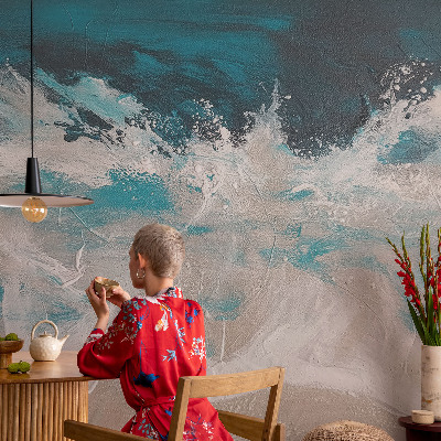 Tapeta fotograficzna fizelinowa z motywem oceanicznych fal