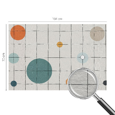 Nowoczesna fototapeta do salonu Kolorowe koła