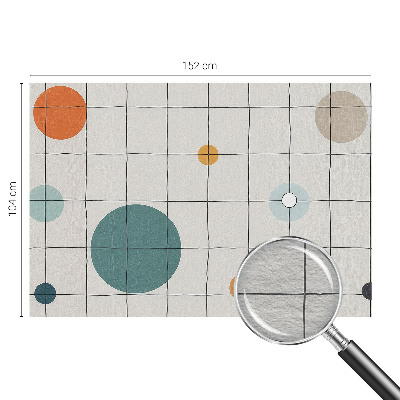 Nowoczesna fototapeta do salonu Kolorowe koła