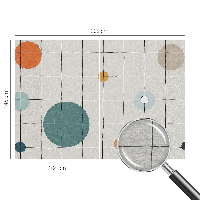 Nowoczesna fototapeta do salonu Kolorowe koła