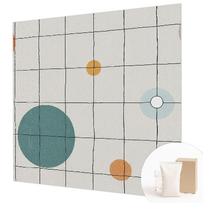 Nowoczesna fototapeta do salonu Kolorowe koła