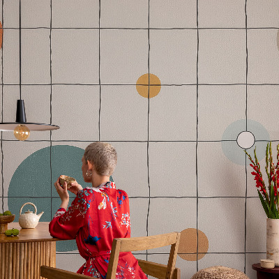 Nowoczesna fototapeta do salonu Kolorowe koła