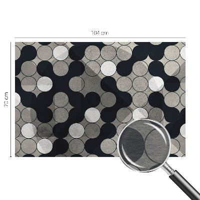 Dekoracyjna fototapeta na ścianę z geometrycznym motywem okręgów