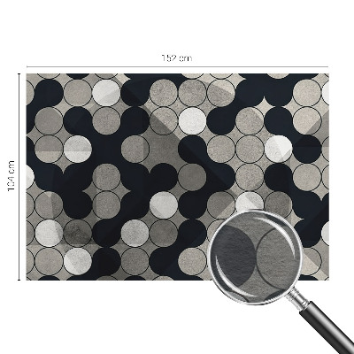 Dekoracyjna fototapeta na ścianę z geometrycznym motywem okręgów