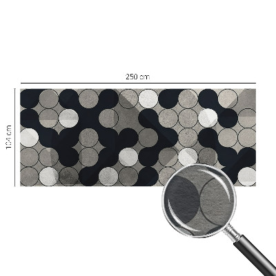 Dekoracyjna fototapeta na ścianę z geometrycznym motywem okręgów