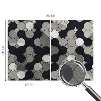 Dekoracyjna fototapeta na ścianę z geometrycznym motywem okręgów