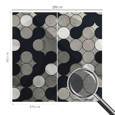 Dekoracyjna fototapeta na ścianę z geometrycznym motywem okręgów