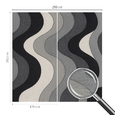 Fototapeta fizelinowa z nadrukiem Szare fale