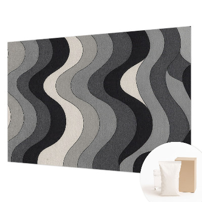 Fototapeta fizelinowa z nadrukiem Szare fale